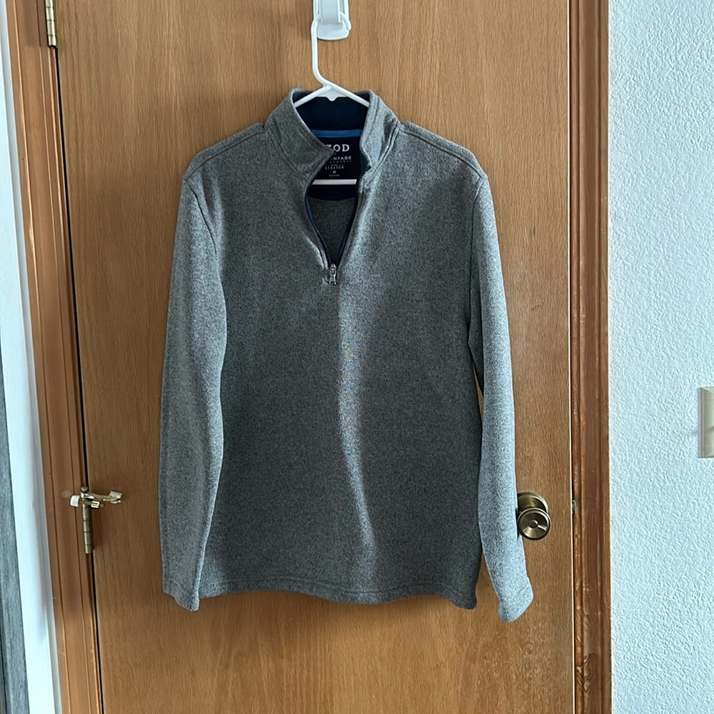 Heather grey quarter zip
